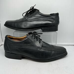 Belvedere Treviso Shoes Mens 9.5 M Black Leather Split Toe Derby